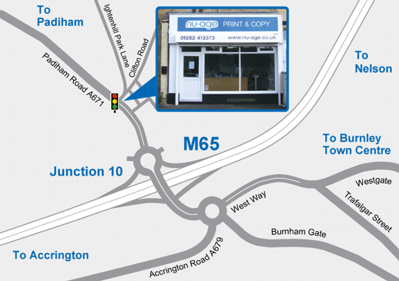 Location map of Nu-Age Print & Copy